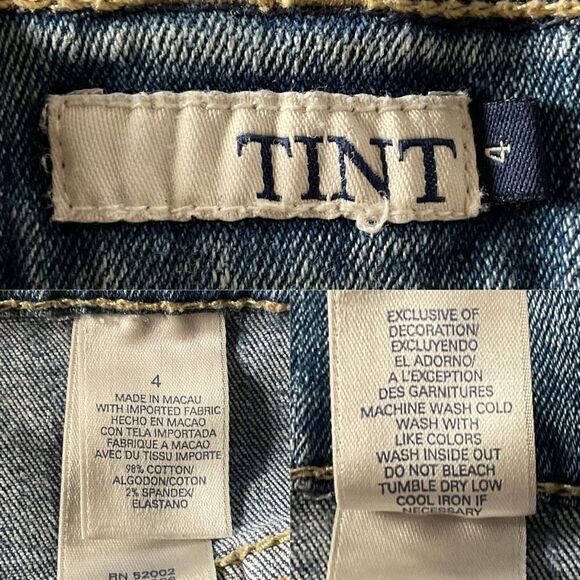 Tilt Blue Custom Cutoff Denim Jean Shorts 4 - Picture 4 of 4